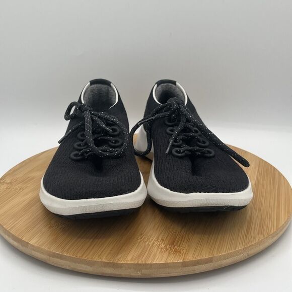 Allbirds Tree Dasher 2 Womens Shoes Size 8 Black Lace Up Sneakers NO INSOLES - Picture 2 of 10